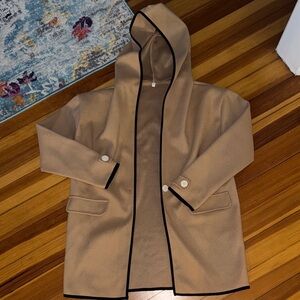 Tan Hooded Women’s  Coat